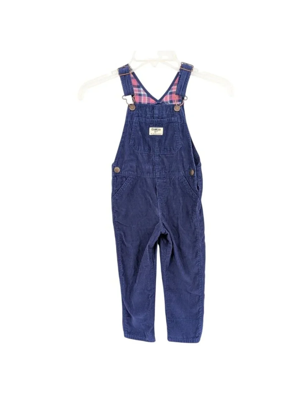 OshKosh Bgosh Corduroy Overalls Adjustable Bib Heritage Country School Kids 4T